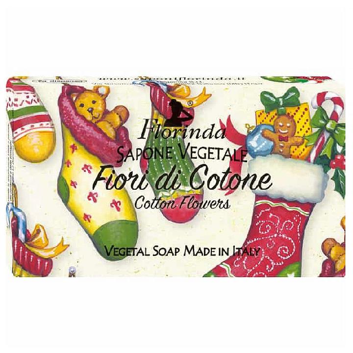 Мыло туалетное Florinda Новогоднее Волшебство. Цветы хлопка