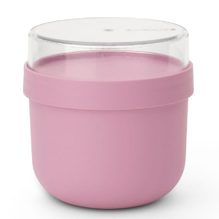 Контейнер для завтрака Brabantia Make&Take 0,5л розовый