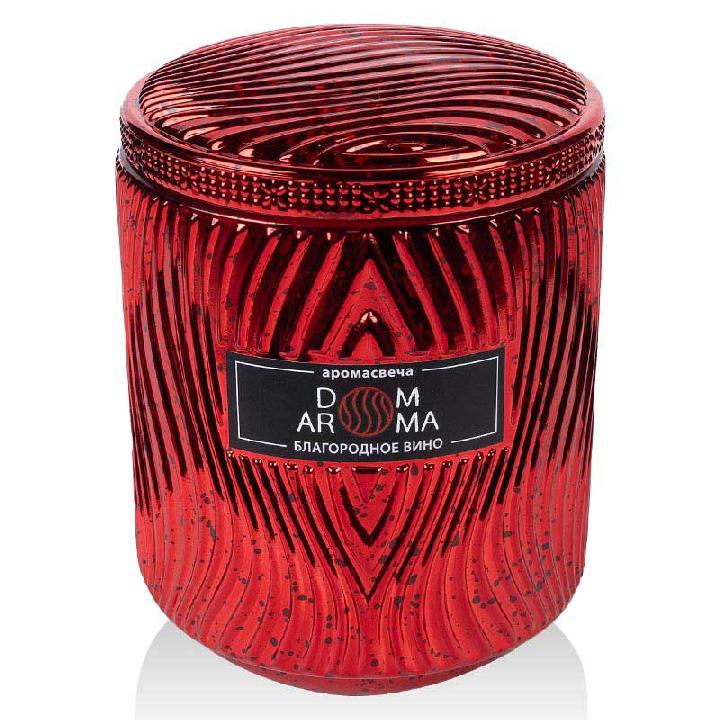 Свеча ароматическая Dom Aroma Пламя. Благородное вино 420гр