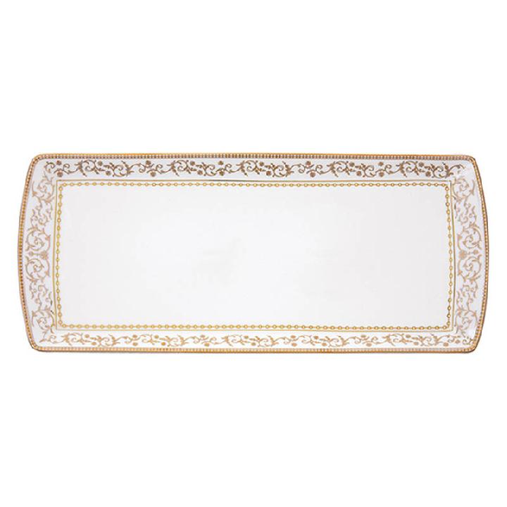Блюдо прямоугольное Pozzi Milano 1876 Golden