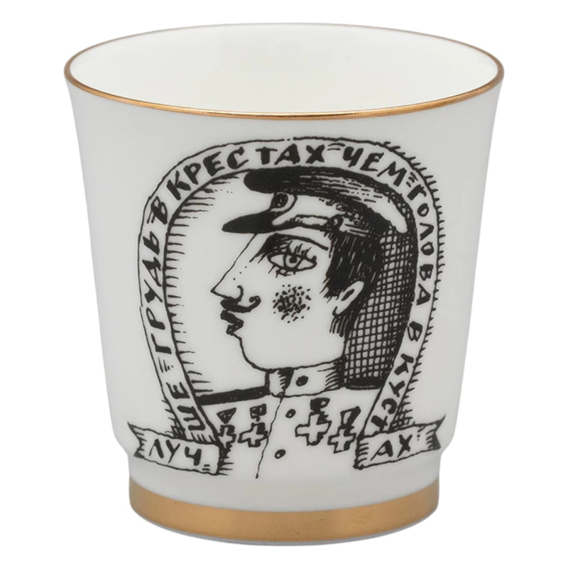 Набор стопок Императорский фарфоровый завод Пословицы русского народа 70мл, 6шт