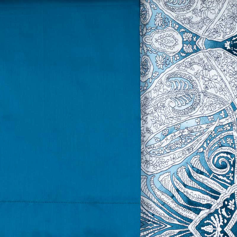 Комплект постельного белья 2-спальный Balimena Магия Шелка Персидская Ночь, синий с серым