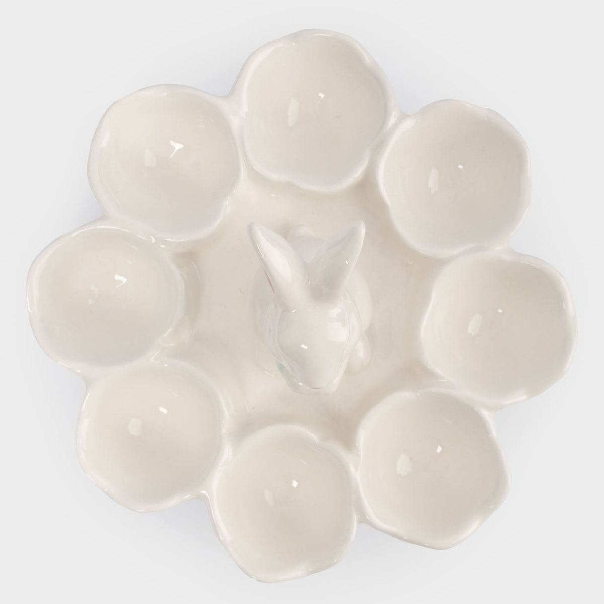 Блюдо пасхальное Anna Lafarg Пасха Золотая Кролик в цветах 18х12см