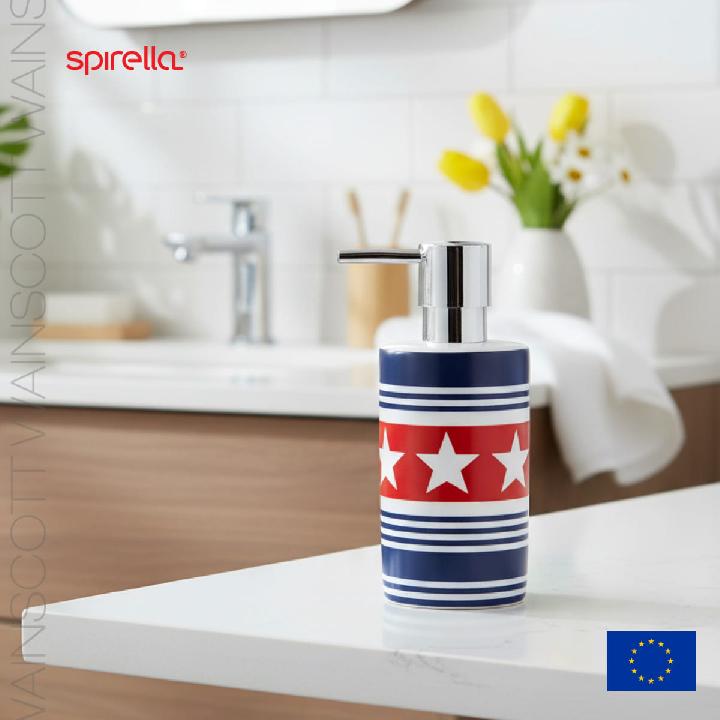 Дозатор для жидкого мыла Spirella Wainscott, красный