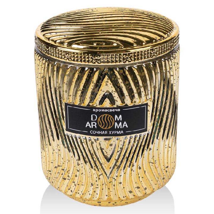 Свеча ароматическая Dom Aroma Пламя. Сочная хурма 420гр