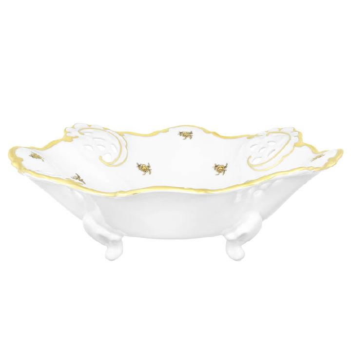 Сухарница Weimar Porzellan Роза Золотая