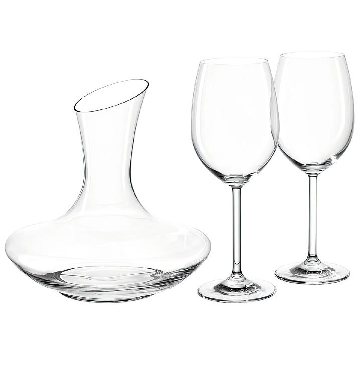 Декантер для красного вина с двумя бокалами Leonardo Trio