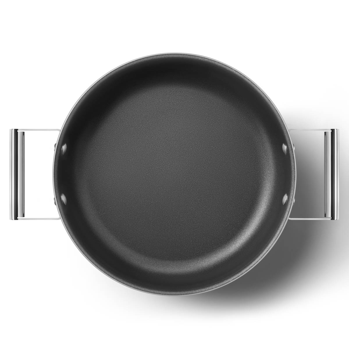 Сковорода глубокая с крышкой Smeg 50’s Style 28см, red