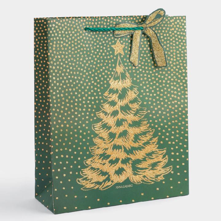 Пакет подарочный Anna Lafarg Новый Год Елка 26х32см