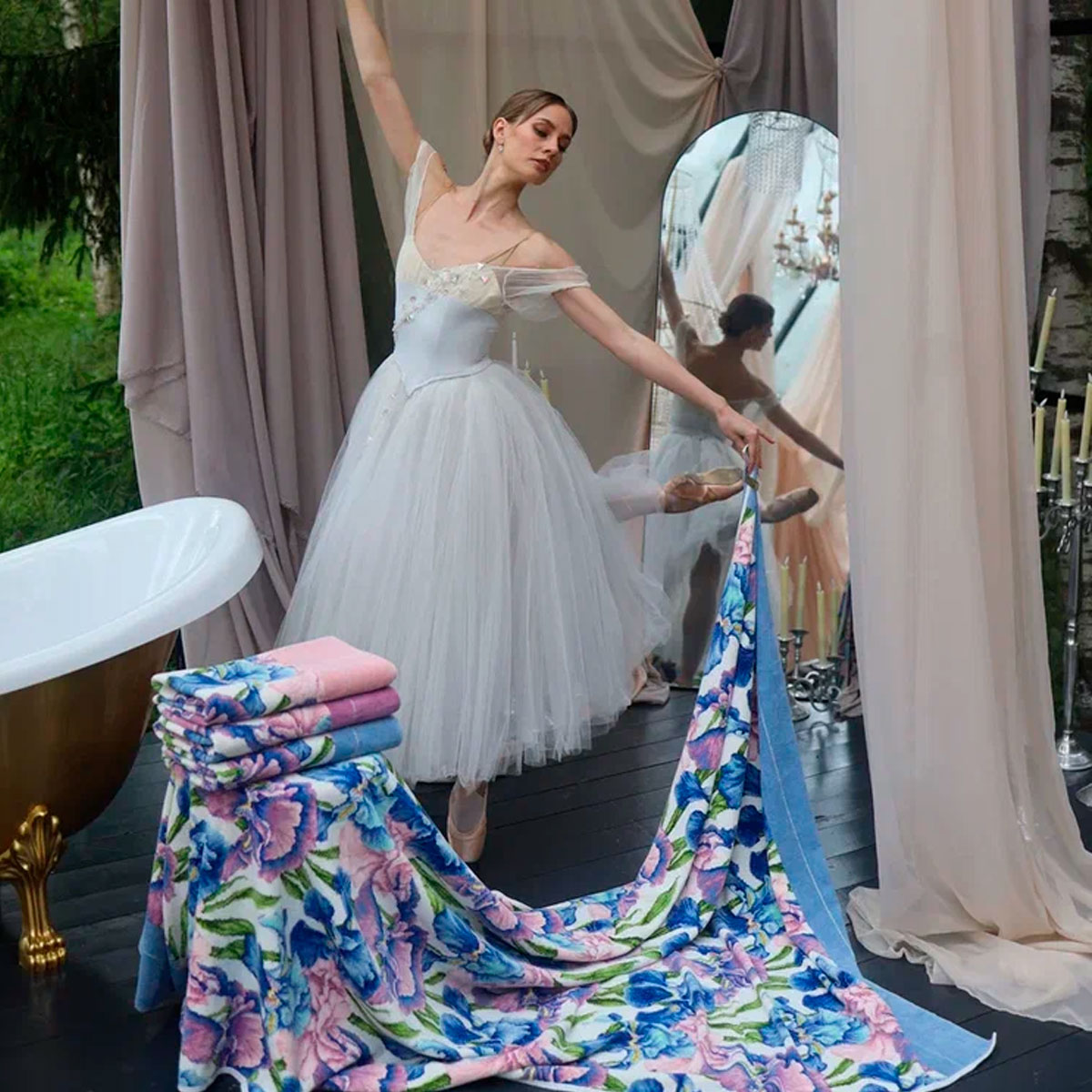 Полотенце Feiler Giselle 37x50см, цвет лавандовый