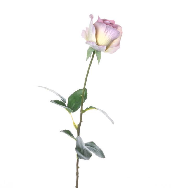 Искусственные цветы Silk-ka Роза 66см, цвет сиреневый