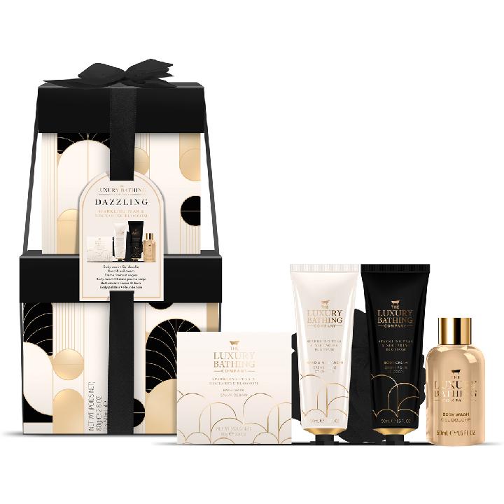 Подарочный набор The Luxury Bathing Company Ослепительный Сверкающая груша и цветок нектарина