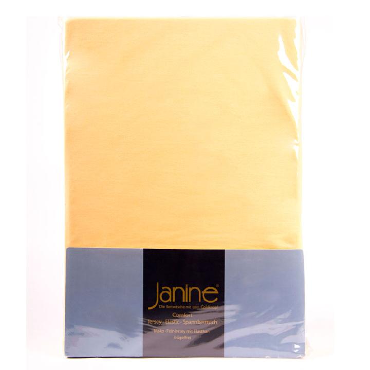 Простыня на резинке 2-спальная Janine Elastic 200x200см, цвет ваниль