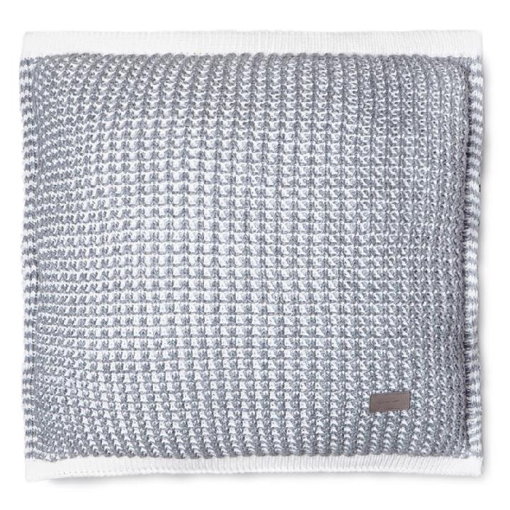 Наволочка декоративная Gant Home Hook Knit, цвет белый с голубым