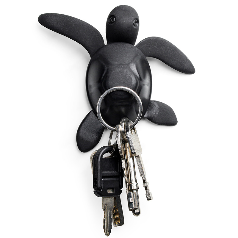 Магнит Qualy Save Turtle, черный