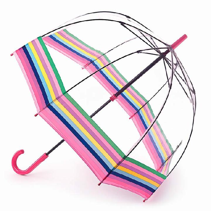 Зонт трость женский Fulton Colour Burst Stripe