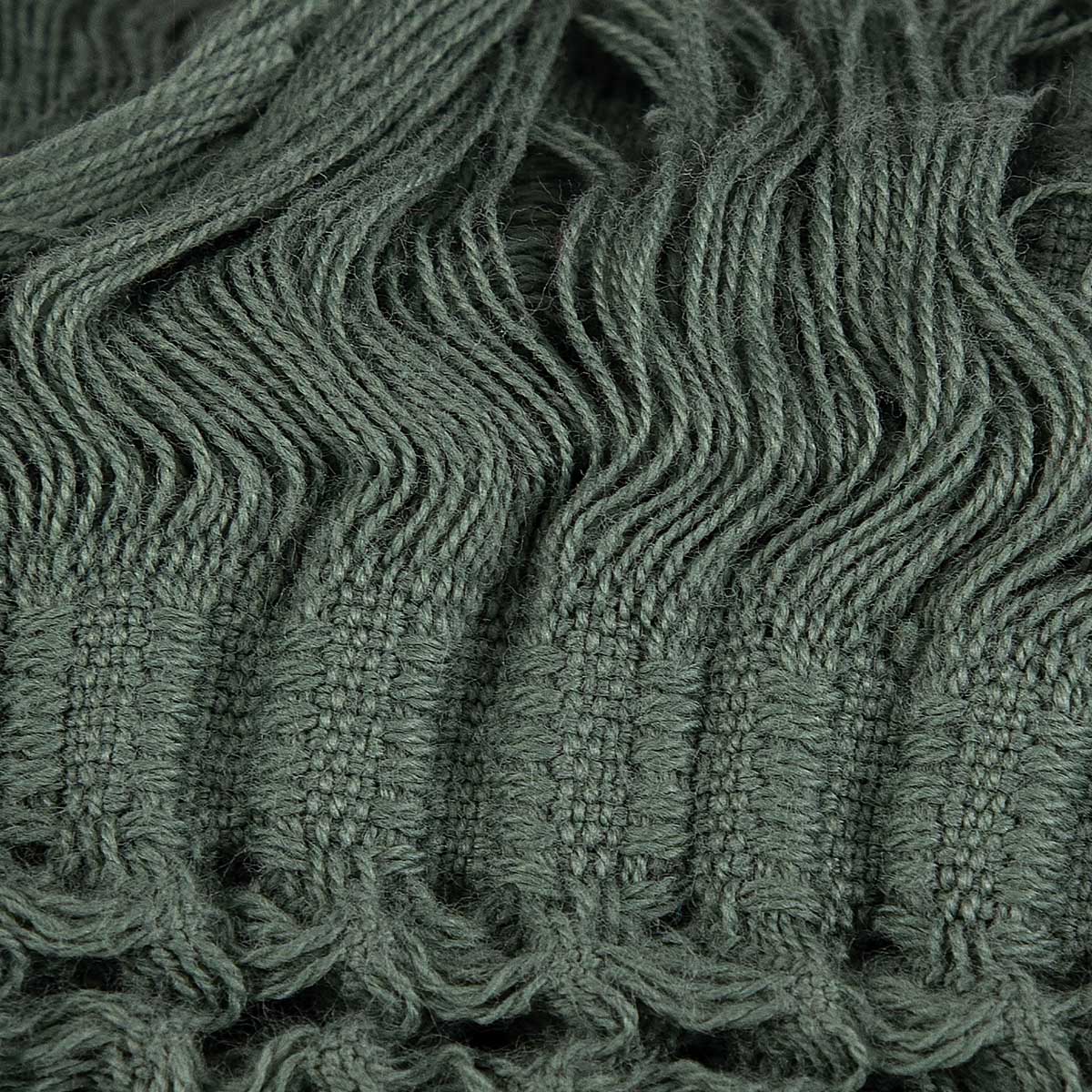 Плед жаккардовый Cleanelly Collection Кальдо, зеленый