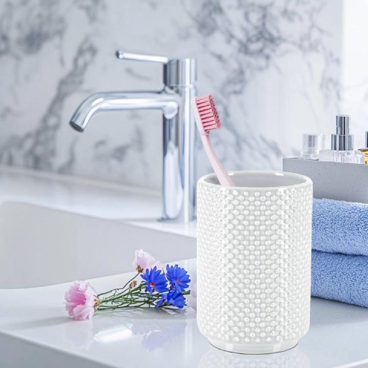 Стакан для зубных щеток Spirella Mero, белый