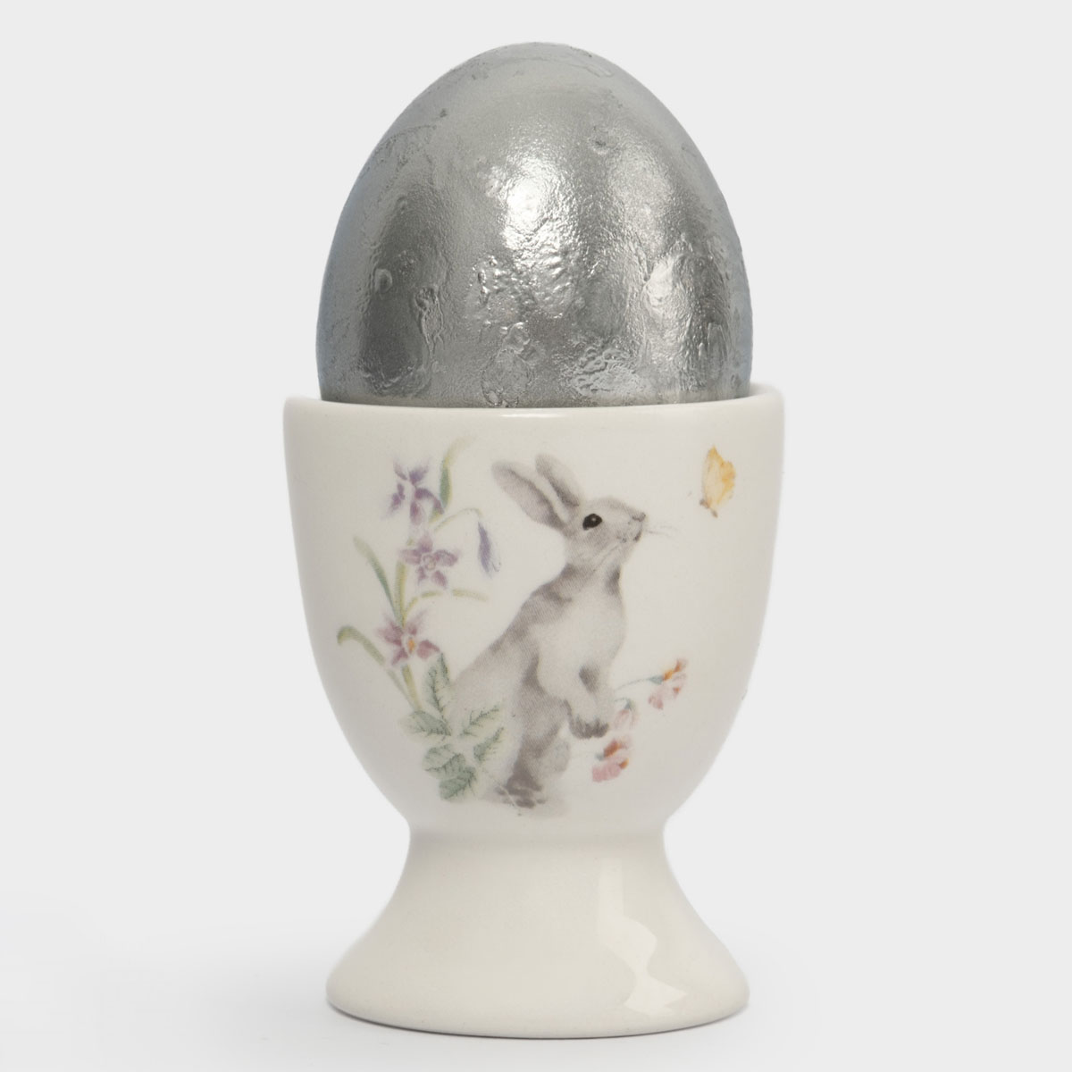 Подставка для яйца Anna Lafarg Пасха Натуральная Кролик с цветами