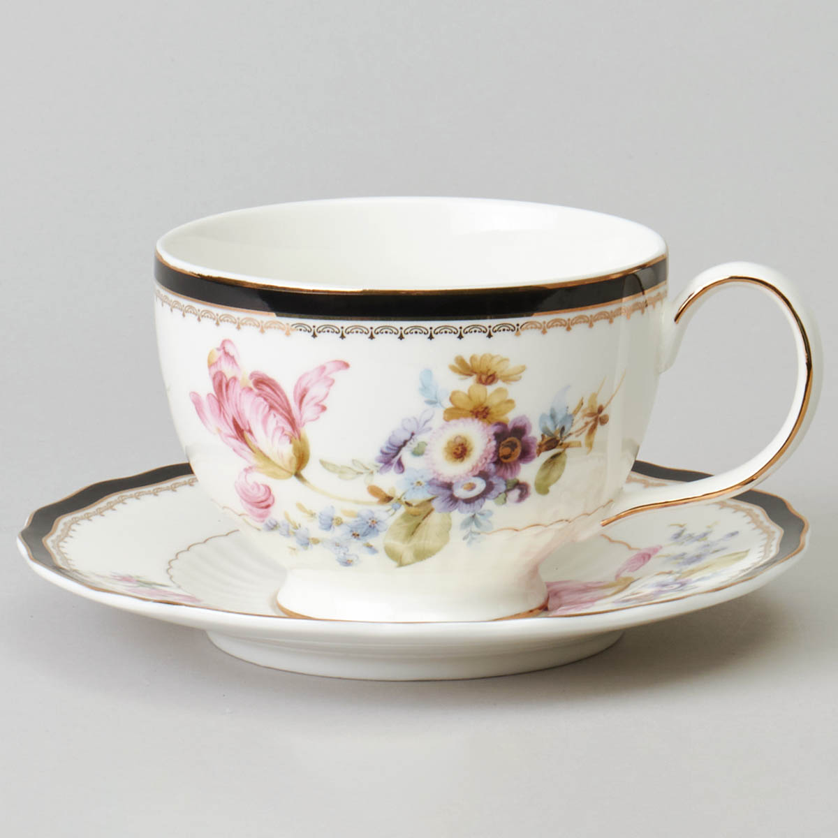 Чайный сервиз Lefard Мейсенский Букет 17 предметов на 6 персон