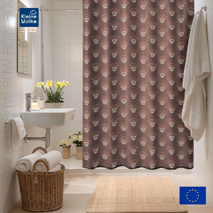 Штора для ванной комнаты Kleine Wolke Bow Nutbrown