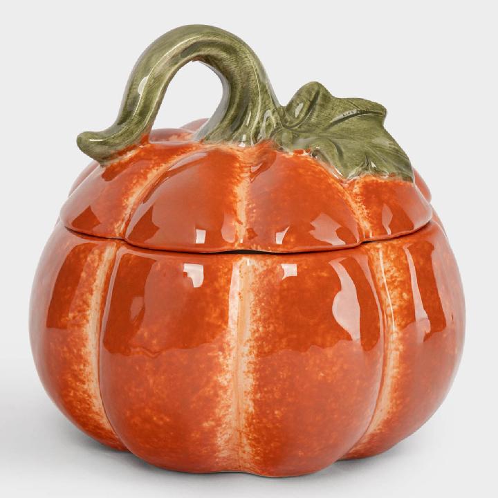 Емкость для хранения Anna Lafarg Bright Pumpkin Тыква с листом 520мл