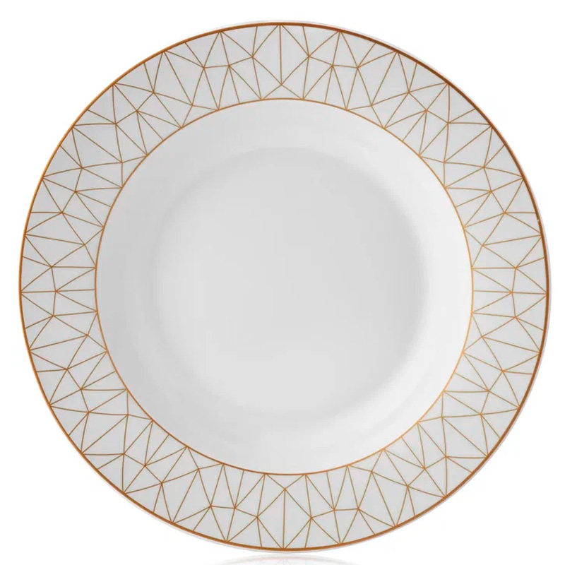 Тарелка суповая Esprado Mosaica White