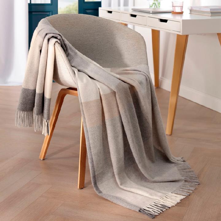 Плед 130x170см Biederlack Naturals & Plaids Pleasant Stone