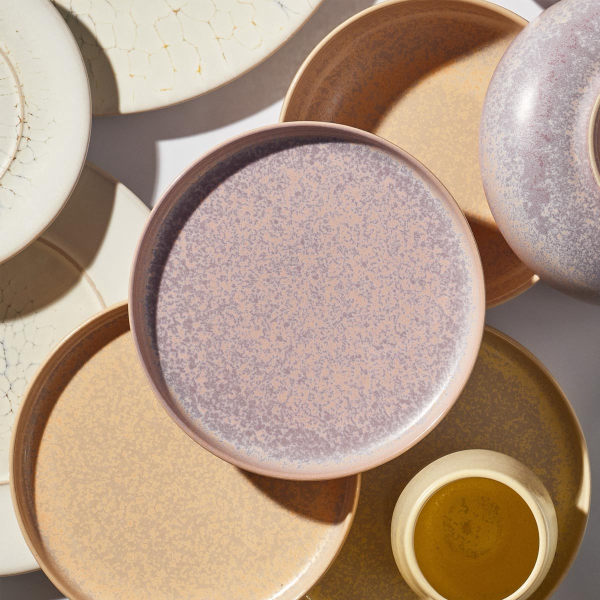 Тарелка плоская 17см Kenai Ceramics Luma, цвет лавандовый