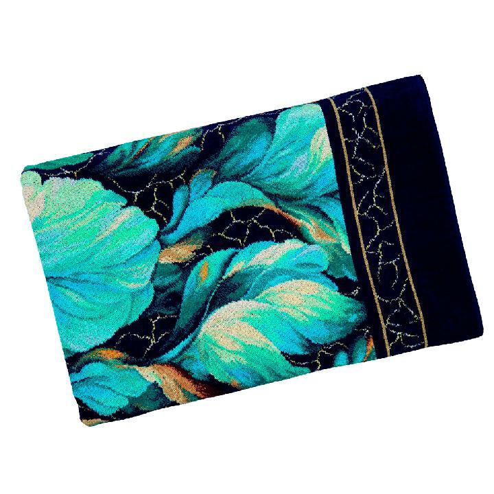 Плед Feiler Brise 150x230см, темно-синий