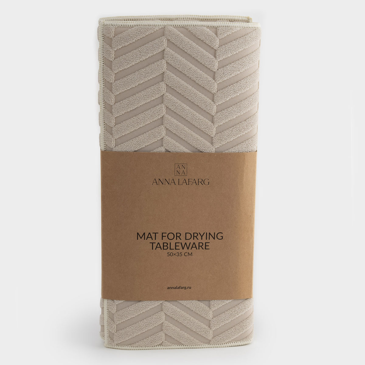 Коврик для сушки посуды Anna Lafarg Dry Beige 50x35см
