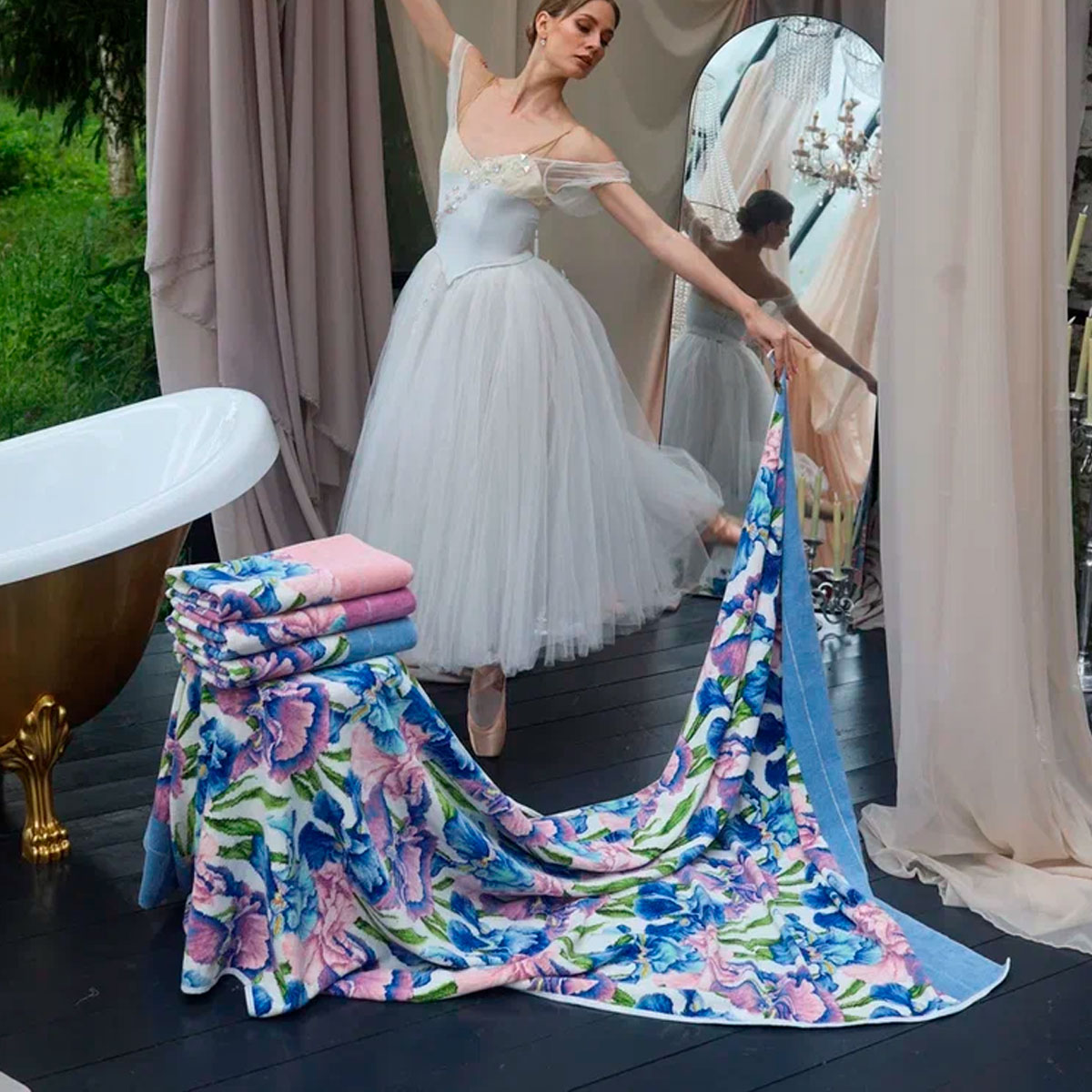 Полотенце Feiler Giselle 37x50см, цвет светло-голубой