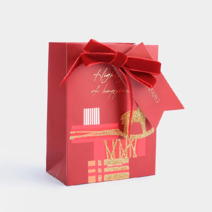 Пакет подарочный Anna Lafarg Новый Год Подарки 12х16см