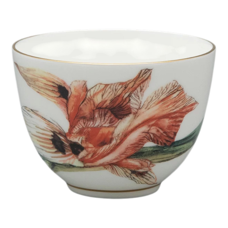 Чайная пара Императорский фарфоровый завод L'Art Des Fleurs Тигровый ирис