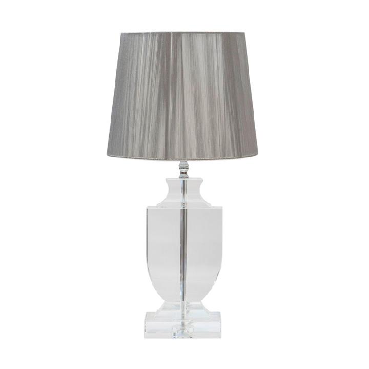 Лампа настольная Гарда Декор, 50x26 см, хрусталь, цвет серебряный