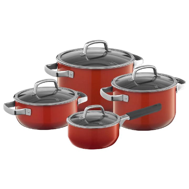 Набор кастрюль WMF Fusiontec Mineral Red 4 предмета