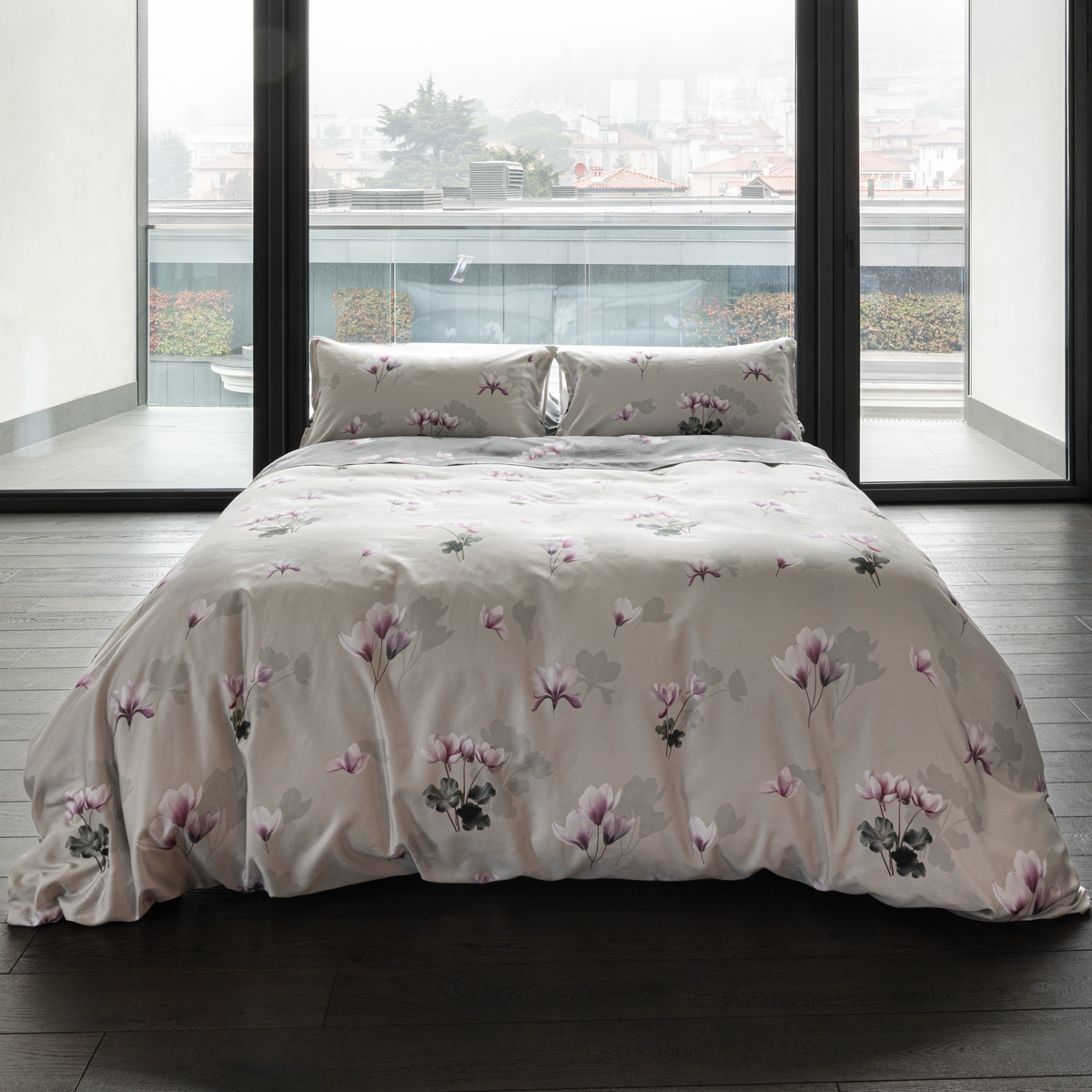 Комплект постельного белья евро Emanuela Galizzi Mindy 2551, серый