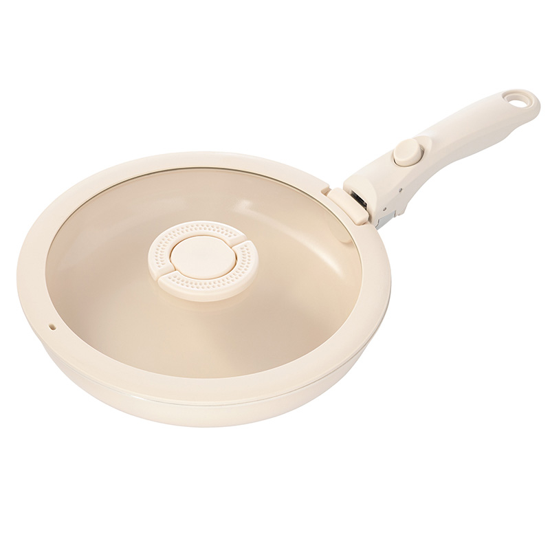 Сковорода с крышкой и съемной ручкой Smart Solutions Smart Ceramic 24см