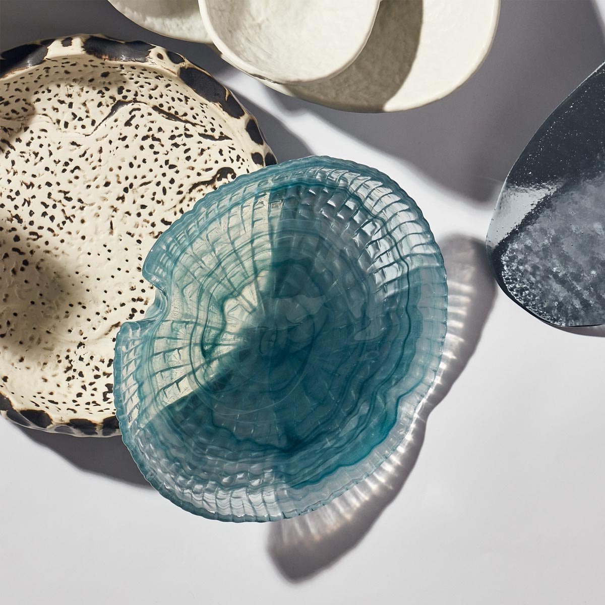 Тарелка плоская 24см Kenai Ceramics PuraSangre, цвет голубой