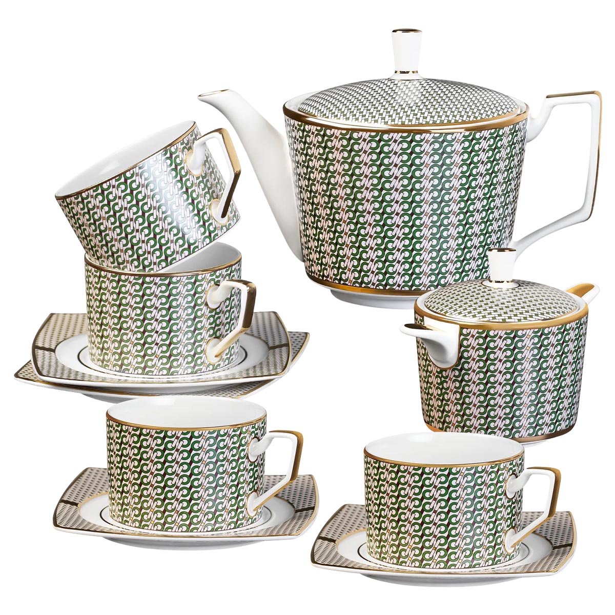 Набор чайный Esprado Eterna plain 10 предметов на 4 персоны