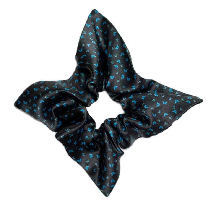 Шелковая резинка-звезда для волос Mollen Орея черная