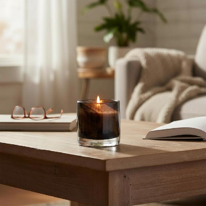 Свеча в стекле гутной работы Zapel Кселион