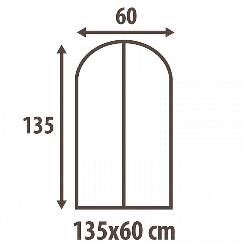 Чехол для одежды Hausmann Blue line 60x135см
