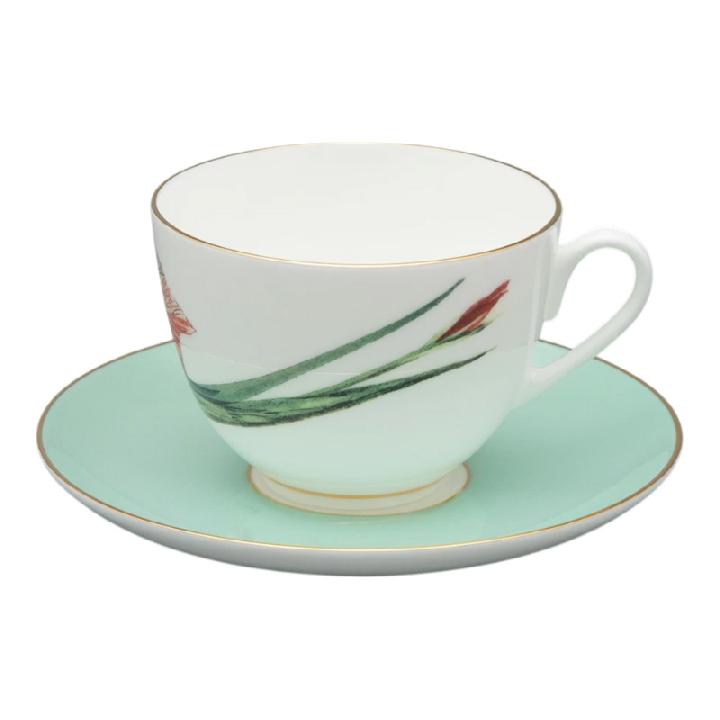 Чайная пара Императорский фарфоровый завод L'Art Des Fleurs Тигровый ирис