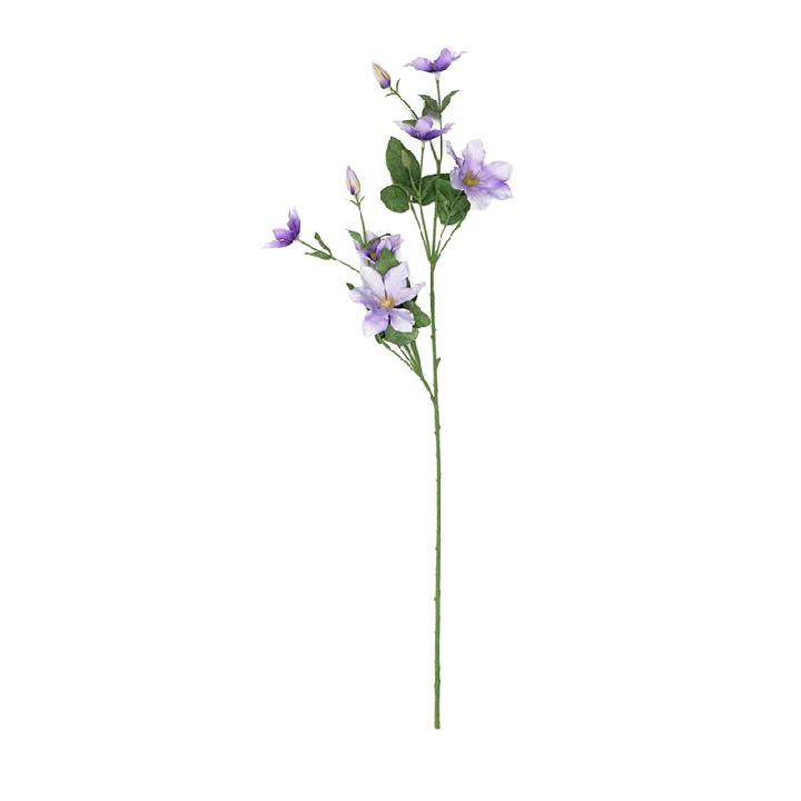 Искусственные цветы Silk-ka Клематис 94см, цвет лавандовый