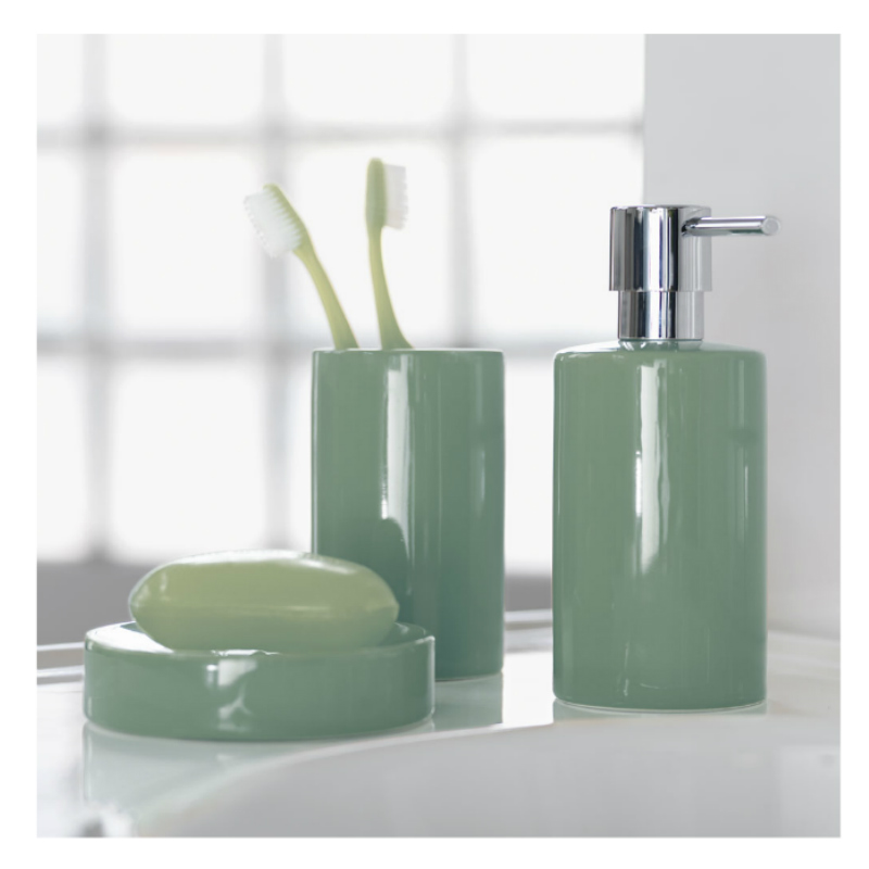 Ерш для унитаза Spirella Tube Moss-Green