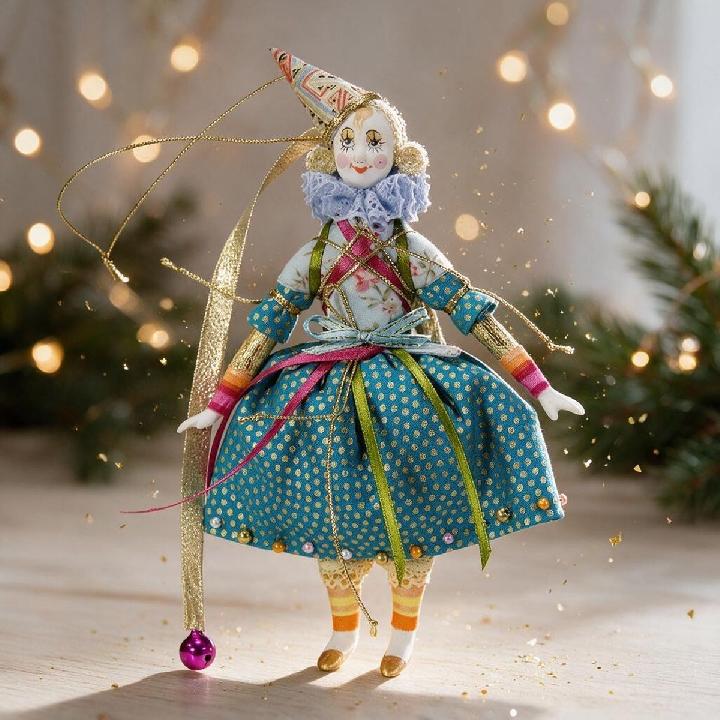 Елочная игрушка Кукольная мастерская на Ланском Клоунесса