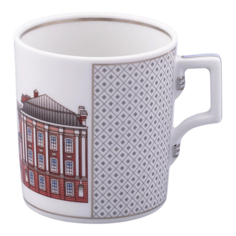 Чайная пара Императорский фарфоровый завод Серебряный город