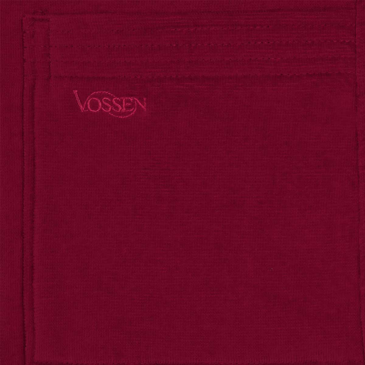 Халат махровый Vossen Texas размер XL, темно-бордовый