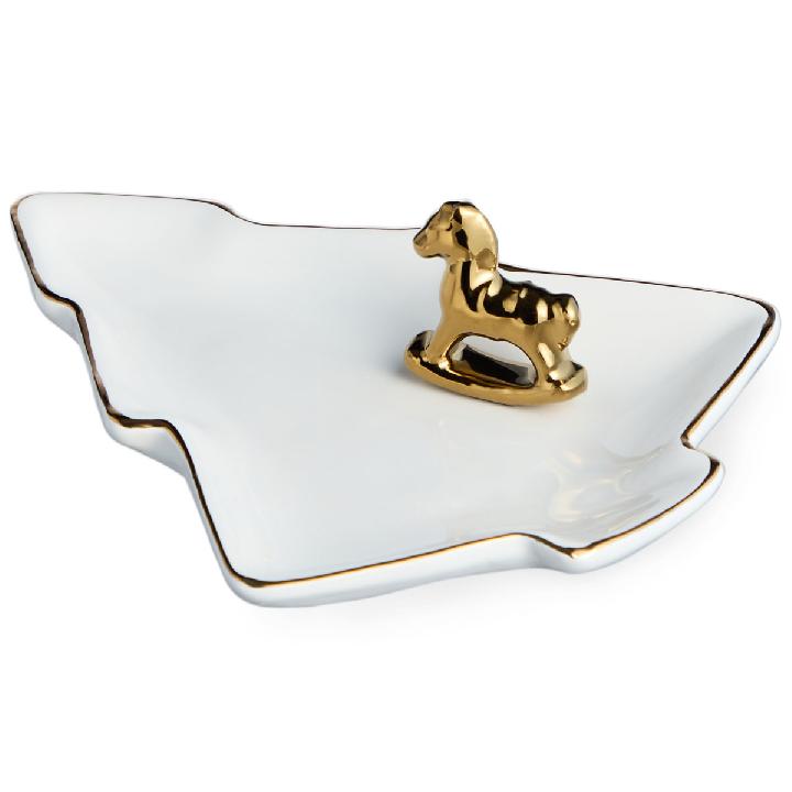 Блюдо-ель сервировочное Lefard Новый Год! Лошадка-качалка